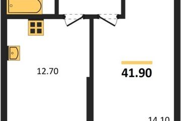 Фото №1: 1-комнатная квартира 41 м², 2/24 эт. - Краснодар, мкр. ЖК Рекорд, ул. Новороссийская, 102/8к5