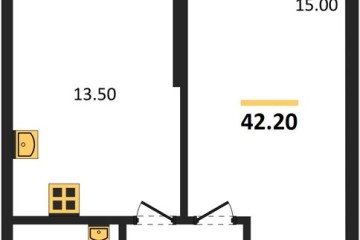 Фото №1: 1-комнатная квартира 42 м², 2/24 эт. - Краснодар, мкр. ЖК Рекорд, ул. Новороссийская, 102/8к5
