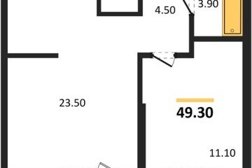 Фото №1: 1-комнатная квартира 49 м², 2/24 эт. - Краснодар, мкр. ЖК Рекорд, ул. Новороссийская, 102/8к5