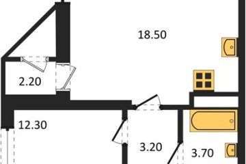 Фото №1: 1-комнатная квартира 42 м², 4/24 эт. - Краснодар, мкр. ЖК Рекорд, ул. Новороссийская, 102/8к5