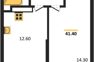 Фото №1: 1-комнатная квартира 41 м², 19/24 эт. - Краснодар, мкр. ЖК Рекорд, ул. Новороссийская, 102/8к5