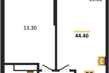Фото №1: 1-комнатная квартира 44 м², 22/24 эт. - Краснодар, мкр. ЖК Рекорд, ул. Новороссийская, 102/8к5