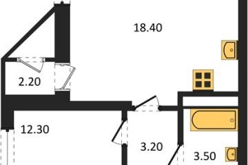 Фото №1: 1-комнатная квартира 47 м², 23/24 эт. - Краснодар, мкр. ЖК Рекорд, ул. Новороссийская, 102/8к5