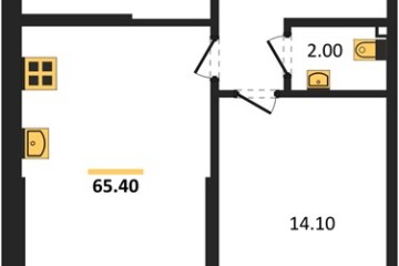 Фото №1: 2-комнатная квартира 65 м², 2/24 эт. - Краснодар, мкр. ЖК Рекорд, ул. Новороссийская, 102И