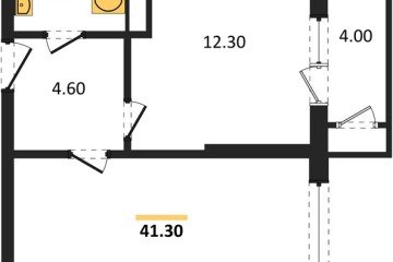 Фото №1: 1-комнатная квартира 41 м², 13/24 эт. - Краснодар, мкр. ЖК Рекорд, ул. Новороссийская, 102И