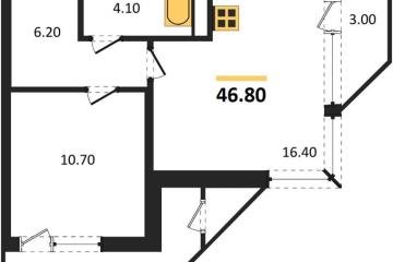 Фото №1: 1-комнатная квартира 46 м², 15/24 эт. - Краснодар, мкр. ЖК Рекорд, ул. Новороссийская, 102И
