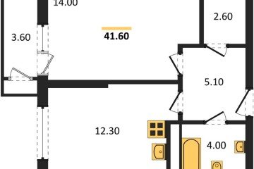 Фото №1: 1-комнатная квартира 41 м², 17/24 эт. - Краснодар, мкр. ЖК Рекорд, ул. Новороссийская, 102И