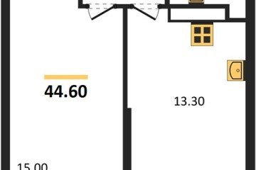 Фото №1: 1-комнатная квартира 44 м², 23/24 эт. - Краснодар, мкр. ЖК Рекорд, ул. Новороссийская, 102И