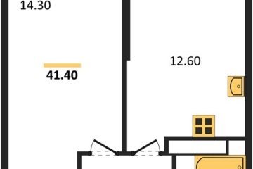 Фото №1: 1-комнатная квартира 41 м², 20/24 эт. - Краснодар, мкр. ЖК Рекорд, ул. Новороссийская, 102И