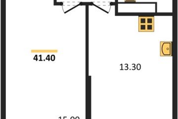 Фото №1: 1-комнатная квартира 41 м², 21/24 эт. - Краснодар, мкр. ЖК Рекорд, ул. Новороссийская, 102И