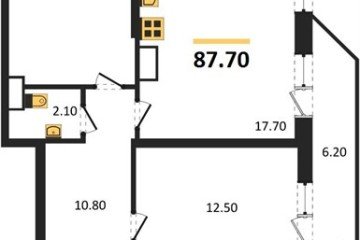Фото №1: 3-комнатная квартира 87 м², 15/24 эт. - Краснодар, мкр. ЖК Рекорд, ул. Новороссийская, 102/8к6