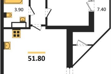 Фото №1: 1-комнатная квартира 51 м², 10/24 эт. - Краснодар, мкр. ЖК Рекорд, ул. Новороссийская, 102/8к6