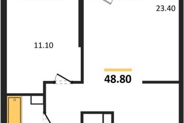 Фото №1: 1-комнатная квартира 48 м², 10/24 эт. - Краснодар, мкр. ЖК Рекорд, ул. Новороссийская, 102/8к6