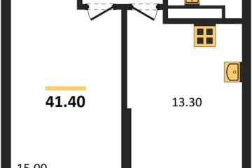 Фото №1: 1-комнатная квартира 41 м², 20/24 эт. - Краснодар, мкр. ЖК Рекорд, ул. Новороссийская, 102/8к6