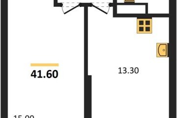 Фото №1: 1-комнатная квартира 41 м², 3/24 эт. - Краснодар, мкр. ЖК Рекорд, ул. Новороссийская, 102/8к6