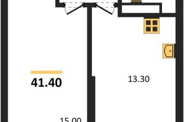Фото №1: 1-комнатная квартира 41 м², 15/24 эт. - Краснодар, мкр. ЖК Рекорд, ул. Новороссийская, 102/8к6