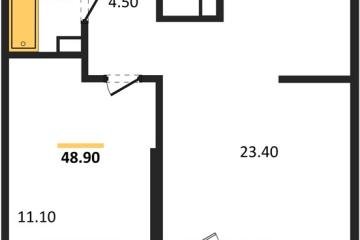 Фото №1: 1-комнатная квартира 48 м², 9/24 эт. - Краснодар, мкр. ЖК Рекорд, ул. Новороссийская, 102И