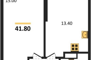 Фото №1: 1-комнатная квартира 41 м², 5/24 эт. - Краснодар, мкр. ЖК Рекорд, ул. Новороссийская, 102И