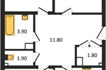 Фото №1: 3-комнатная квартира 101 м², 3/24 эт. - Краснодар, мкр. ЖК Рекорд, ул. Новороссийская, 102И
