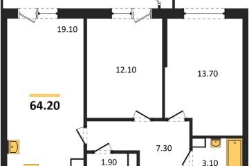 Фото №1: 2-комнатная квартира 64 м², 5/24 эт. - Краснодар, мкр. ЖК Рекорд, ул. Новороссийская, 102И