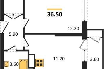 Фото №1: 1-комнатная квартира 36 м², 10/24 эт. - Краснодар, мкр. ЖК Рекорд, ул. Новороссийская, 102И