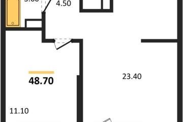 Фото №1: 1-комнатная квартира 48 м², 14/24 эт. - Краснодар, мкр. ЖК Рекорд, ул. Новороссийская, 102И