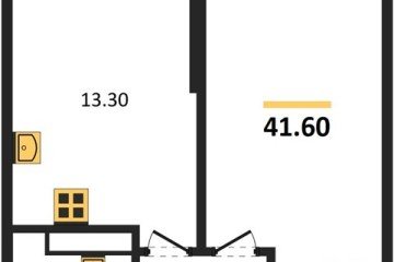 Фото №1: 1-комнатная квартира 41 м², 13/24 эт. - Краснодар, мкр. ЖК Рекорд, ул. Новороссийская, 102И