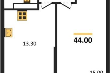 Фото №1: 1-комнатная квартира 44 м², 22/24 эт. - Краснодар, мкр. ЖК Рекорд, ул. Новороссийская, 102И