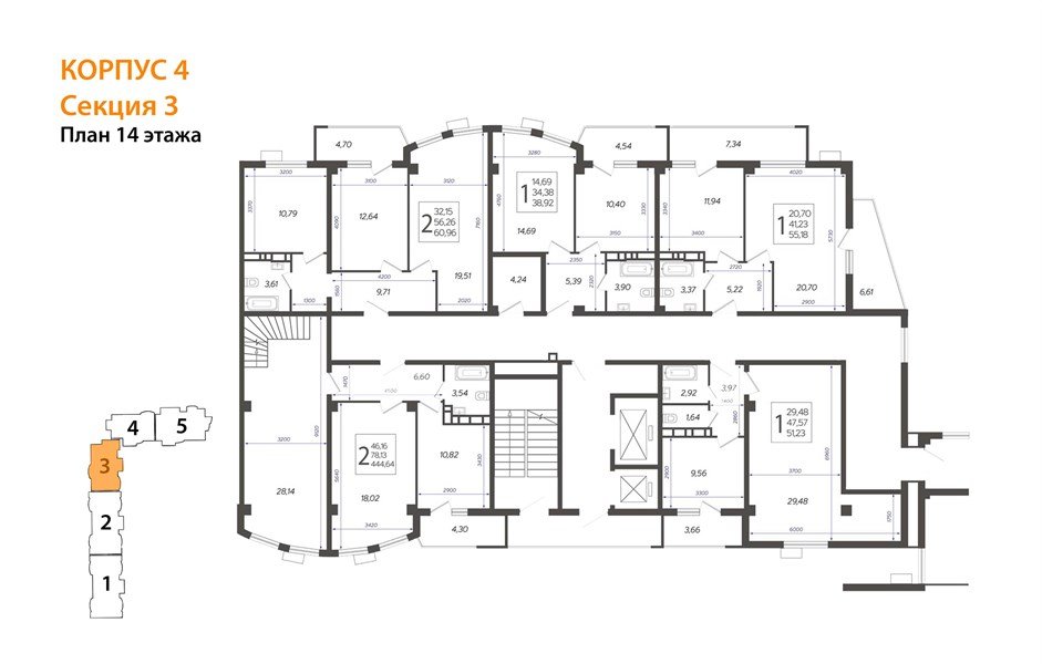 Фото №8: 1-комнатная квартира 51&nbsp;м², 14/21&nbsp;эт. - Краснодар, Карасунский внутригородской округ, Хлопчато-бумажный Комбинат, мкр. жилой комплекс Режиссёр, ул. Уральская, 100/8