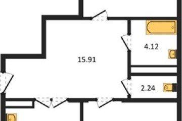 Фото №1: 2-комнатная квартира 83 м², 15/21 эт. - Краснодар, мкр. жилой комплекс Режиссёр, ул. Уральская, 100/8
