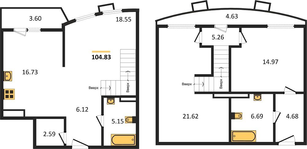 Фото №1: 3-комнатная квартира 104&nbsp;м², 20/21&nbsp;эт. - Краснодар, Карасунский внутригородской округ, Хлопчато-бумажный Комбинат, мкр. жилой комплекс Режиссёр, ул. Уральская, 100/8