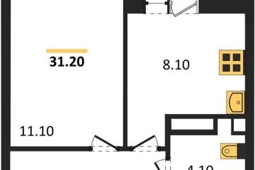 Фото №1: 1-комнатная квартира 31 м², 5/9 эт. - Краснодар, мкр. жилой комплекс Спортивная Деревня, ул. имени Генерала Корнилова, 16к1