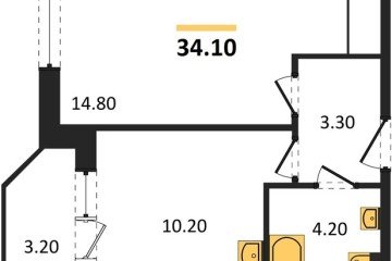 Фото №1: 1-комнатная квартира 34 м², 1/9 эт. - Краснодар, мкр. жилой комплекс Спортивная Деревня,