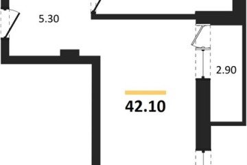 Фото №1: 1-комнатная квартира 43 м², 3/15 эт. - Краснодар, мкр. Фестивальный,