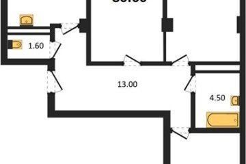 Фото №1: 3-комнатная квартира 82 м², 1/15 эт. - Краснодар, мкр. Фестивальный,