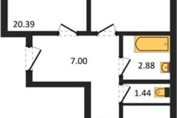 Фото №1: 2-комнатная квартира 65 м², 24/24 эт. - Краснодар, мкр. Славянский, ул. Заполярная, 39к7