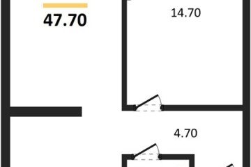 Фото №1: 1-комнатная квартира 47 м², 18/19 эт. - Краснодар, мкр. Догма Парк,