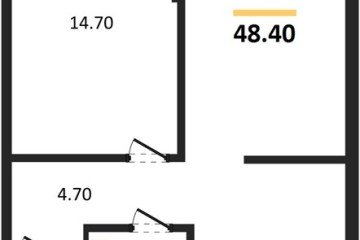 Фото №1: 1-комнатная квартира 48 м², 2/19 эт. - Краснодар, мкр. Догма Парк,