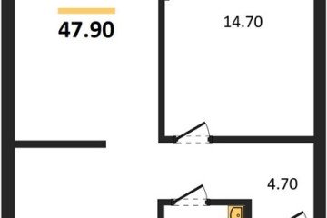 Фото №1: 1-комнатная квартира 47 м², 6/19 эт. - Краснодар, мкр. Догма Парк,