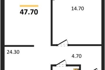 Фото №1: 1-комнатная квартира 47 м², 18/19 эт. - Краснодар, мкр. Догма Парк,