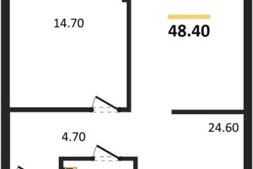 Фото №1: 1-комнатная квартира 48 м², 2/19 эт. - Краснодар, мкр. Догма Парк,