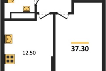 Фото №1: 1-комнатная квартира 37 м², 15/19 эт. - Краснодар, мкр. Догма Парк,