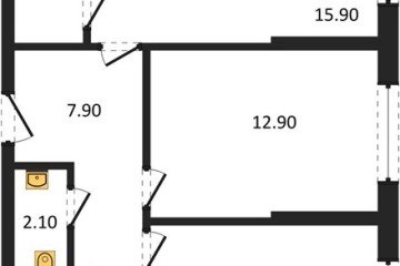 Фото №1: 2-комнатная квартира 60 м², 2/19 эт. - Краснодар, мкр. Догма Парк,