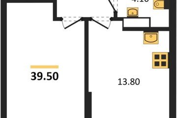 Фото №1: 1-комнатная квартира 39 м², 9/16 эт. - Краснодар, мкр. Догма Парк,