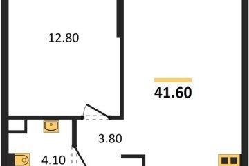 Фото №1: 1-комнатная квартира 41 м², 5/16 эт. - Краснодар, мкр. Догма Парк,