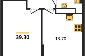 Фото №1: 1-комнатная квартира 39 м², 13/16 эт. - Краснодар, мкр. Догма Парк,
