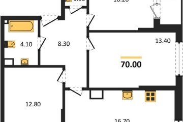 Фото №1: 3-комнатная квартира 70 м², 9/16 эт. - Краснодар, мкр. Догма Парк,