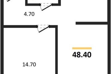 Фото №1: 1-комнатная квартира 48 м², 2/19 эт. - Краснодар, мкр. Догма Парк,