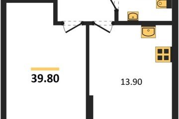 Фото №1: 1-комнатная квартира 39 м², 2/19 эт. - Краснодар, мкр. Догма Парк,