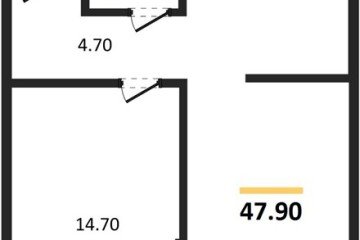 Фото №1: 1-комнатная квартира 47 м², 6/19 эт. - Краснодар, мкр. Догма Парк,